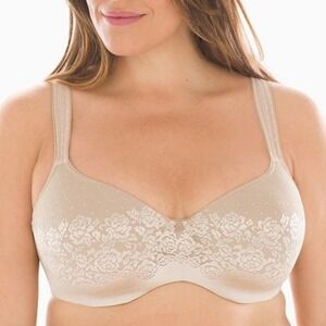 SOMA Stunning Support Balconette Bra Underwire Tan Nude Size 44DD